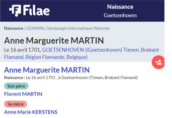 Relevés de Belgique