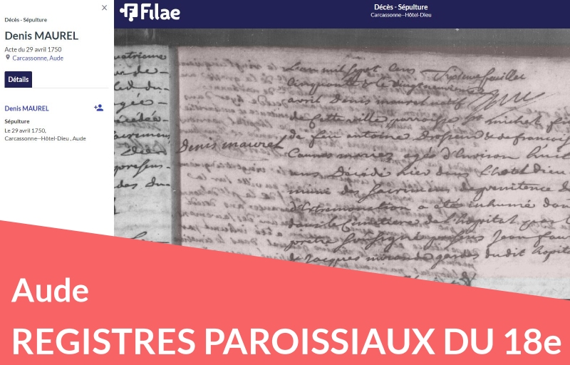 Registres paroissiaux de l’Aude numérisés et indexés