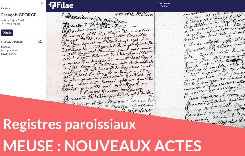Et de 10 ! nouveaux registres paroissiaux de la Meuse Et de 10 ! nouveaux registres paroissiaux de la Meuse