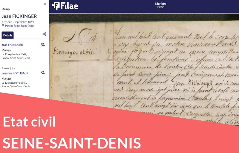 Nouveau : état civil de Seine-Saint-Denis Nouveau : état civil de Seine-Saint-Denis