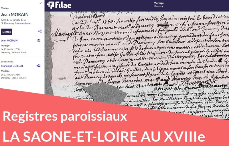 Nouveau : registres paroissiaux de Saône-et-Loire (XVIIIe siècle) Nouveau : registres paroissiaux de Saône-et-Loire (XVIIIe siècle)