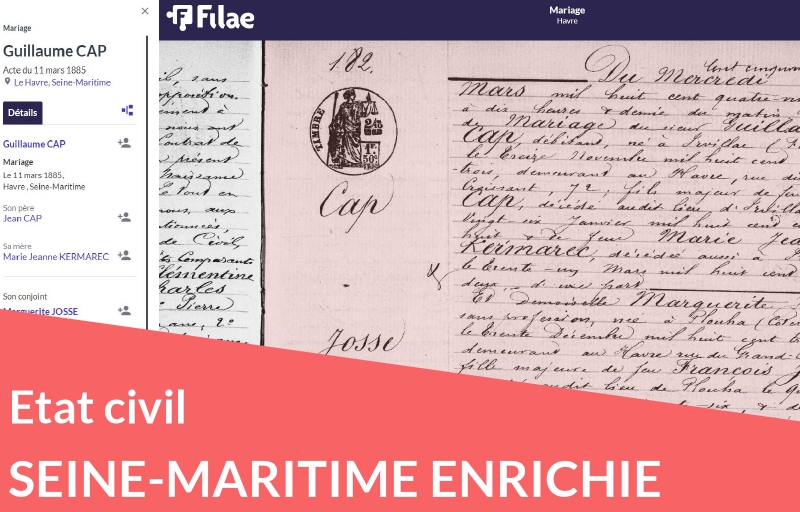 Nouveau : état civil de Seine-Maritime