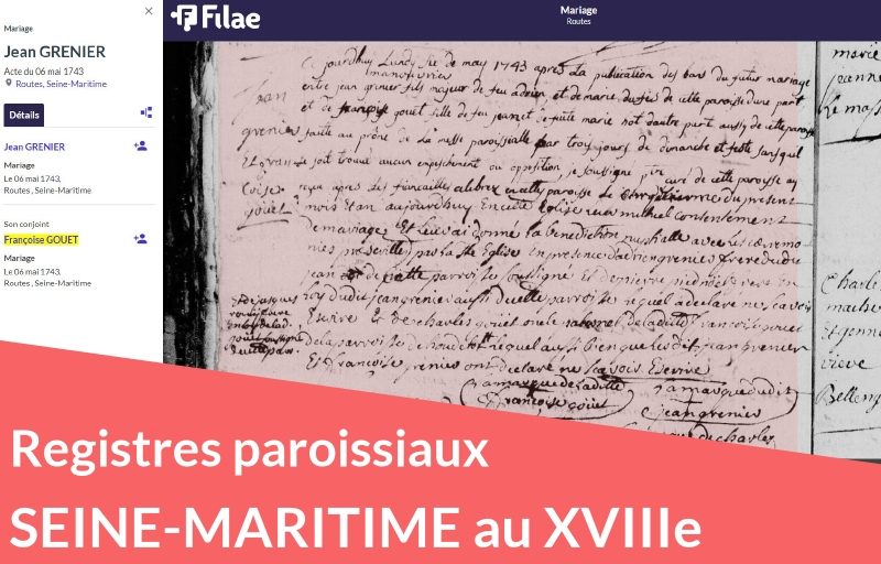 Nouveau : registres paroissiaux de Seine-Maritime (XVIIIe siècle) Nouveau : registres paroissiaux de Seine-Maritime (XVIIIe siècle)