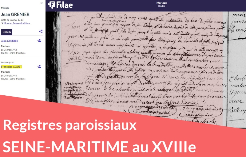 Nouveau : registres paroissiaux de Seine-Maritime (XVIIIe siècle)