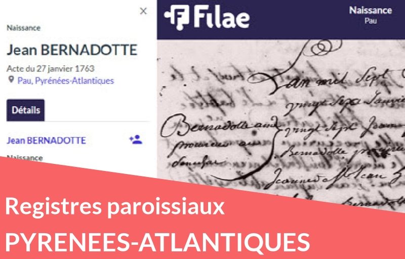 Nouveau : registres paroissiaux des Pyrénées-Atlantiques Nouveau : registres paroissiaux des Pyrénées-Atlantiques
