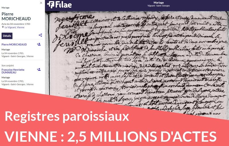 Nouveau : registres paroissiaux de la Vienne