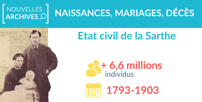 Etat civil de la Sarthe : + 6,6 millions d’individus