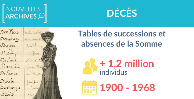 Tables de successions et absences de la Somme : 1,2 million d’individus indexés