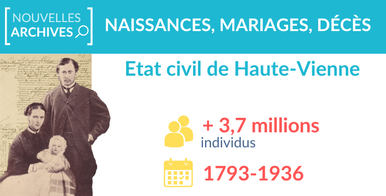 Etat civil de Haute-Vienne : + 3,7 millions d’individus