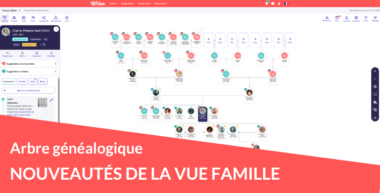 Evolution et nouveautés de la vue Famille