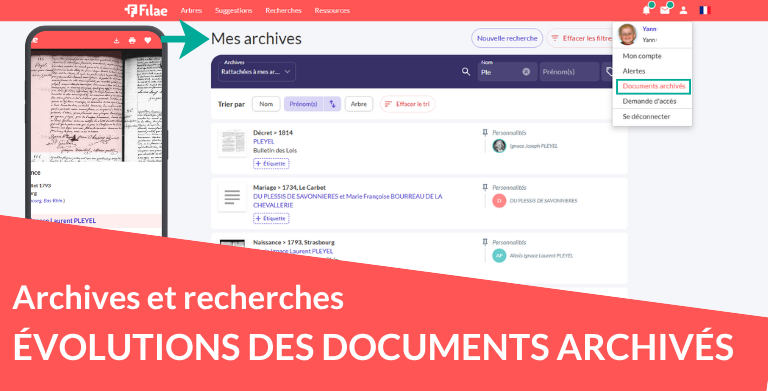 Vos documents archivés font peau neuve !