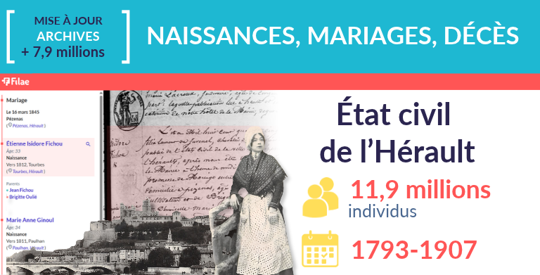 Etat civil de l’Hérault : +7,9 millions d’individus Etat civil de l’Hérault : +7,9 millions d’individus